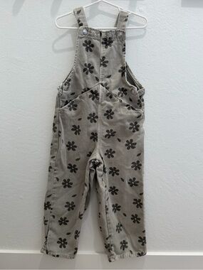 Zara Green Overalls with Floral Print